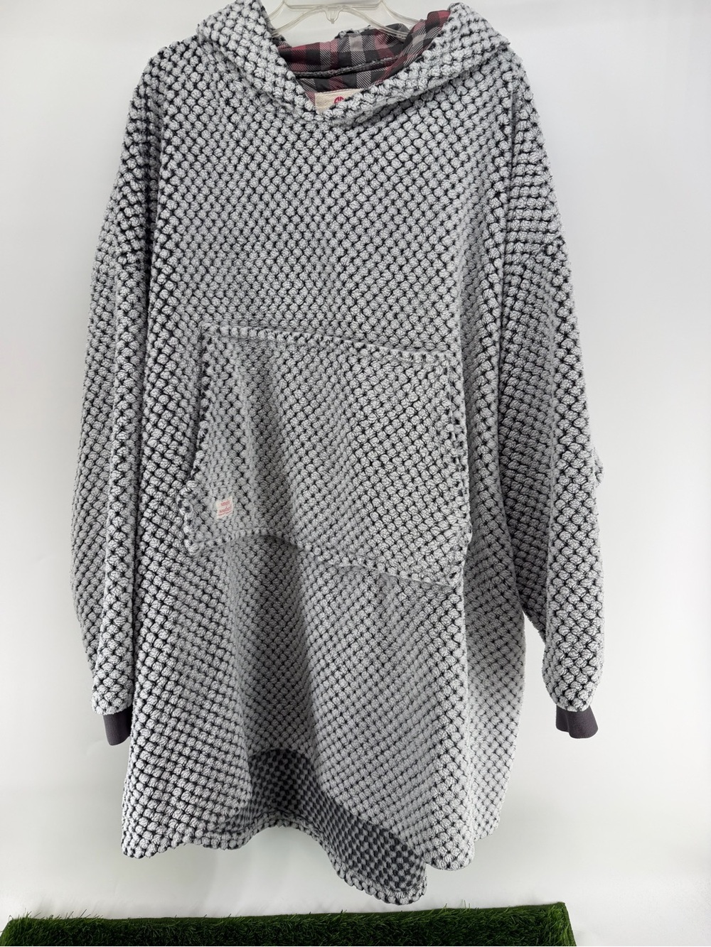Simply Southern Gray Textured Sherpa Crewneck Long Pullover